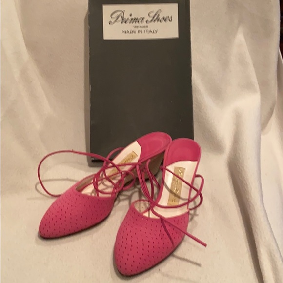 Prima Shoes pink ankle strap heels - Picture 1 of 4